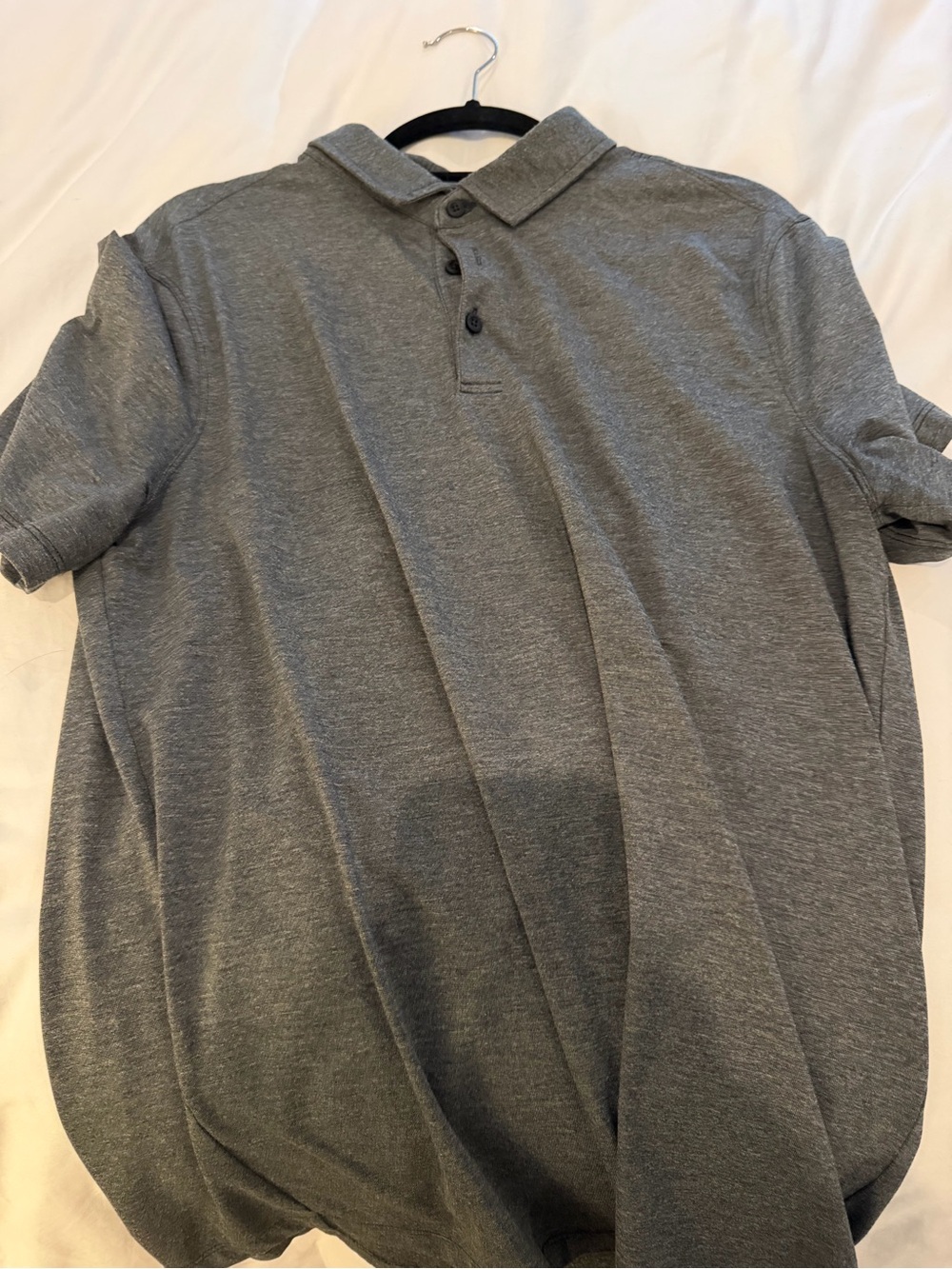 Men's Lululemon Grey Polo Shirt - Large